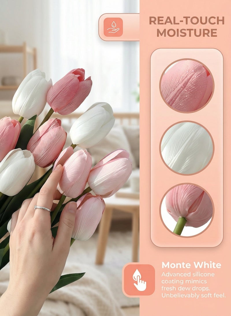 10PCS Tulip Artificial Flowers - Real Touch Fake Flowers - Image 5